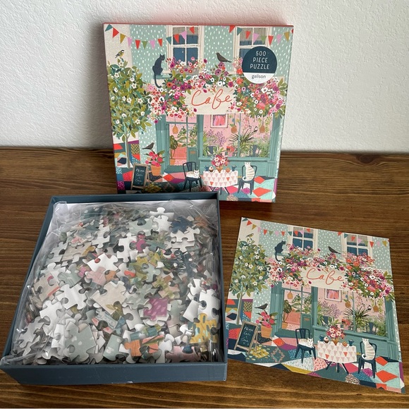 Complete Cat Cafe Puzzle 500 Piece - Picture 2 of 4